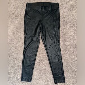Black Faux Leather Leggings